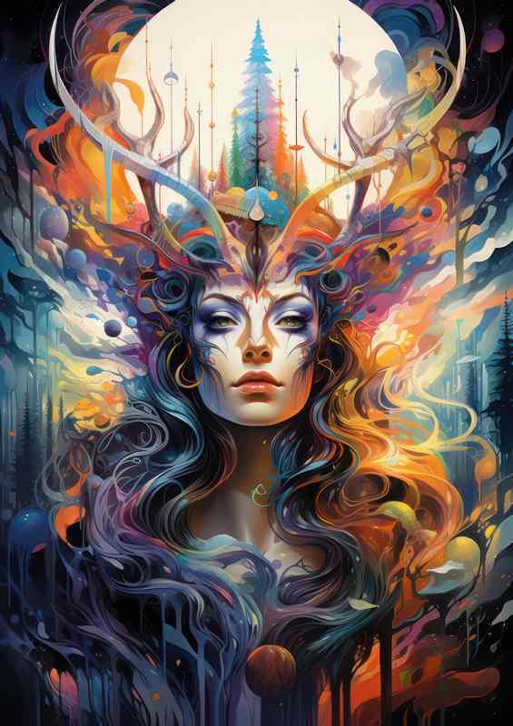 The Rise of lady with horns Pop Culture | Di-Bond