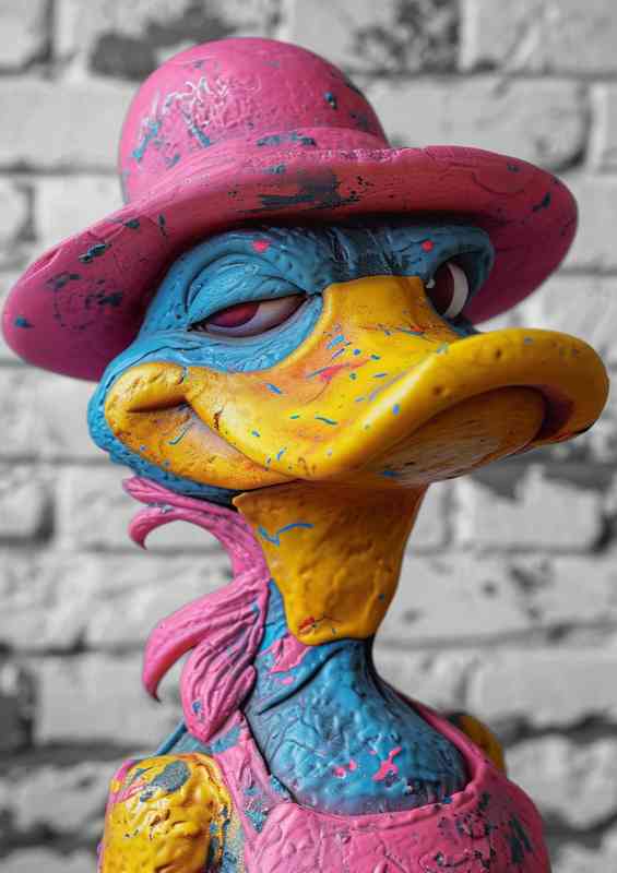 Super duck looking cool | Metal Poster