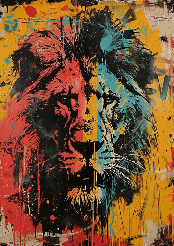 The Great graffiti Lion | Canvas
