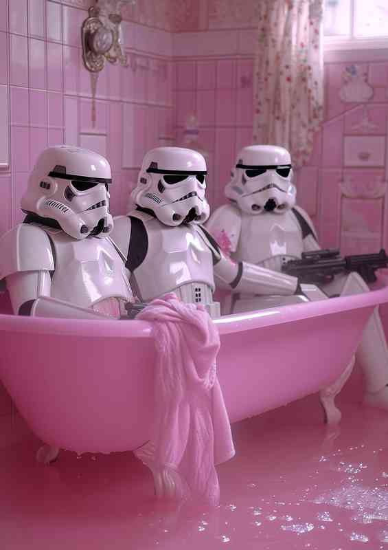 The Pink Bath tub caring is sharing | Poster