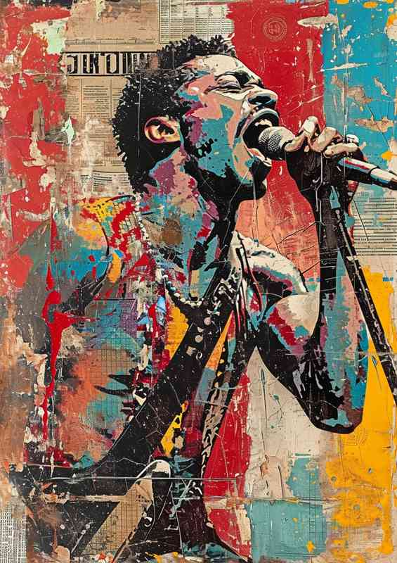 We will rock you poster art by chris brown | Metal Poster