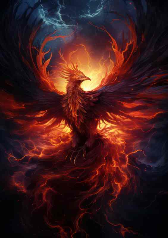 The phoenix The Intersection of Sky and Myth | Di-Bond