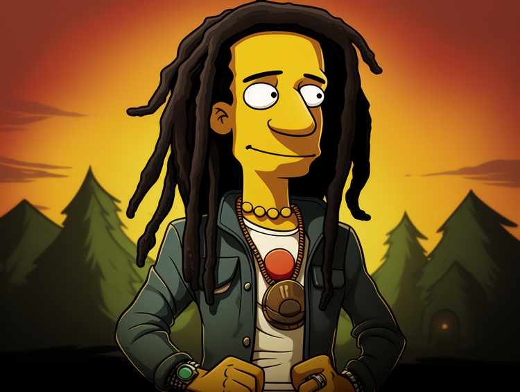 Bob Marley cartoon style | Canvas