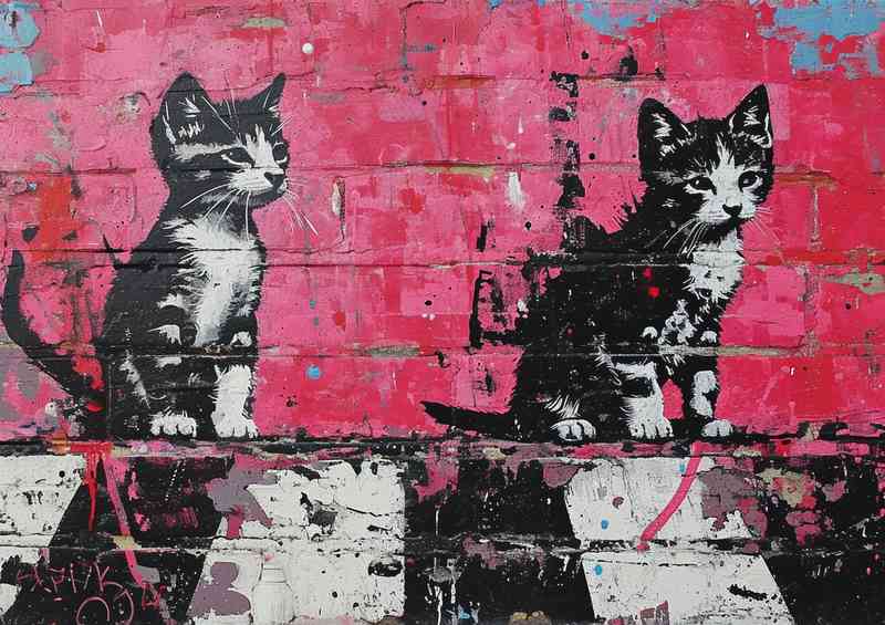 Abby road cats crossing art | Poster