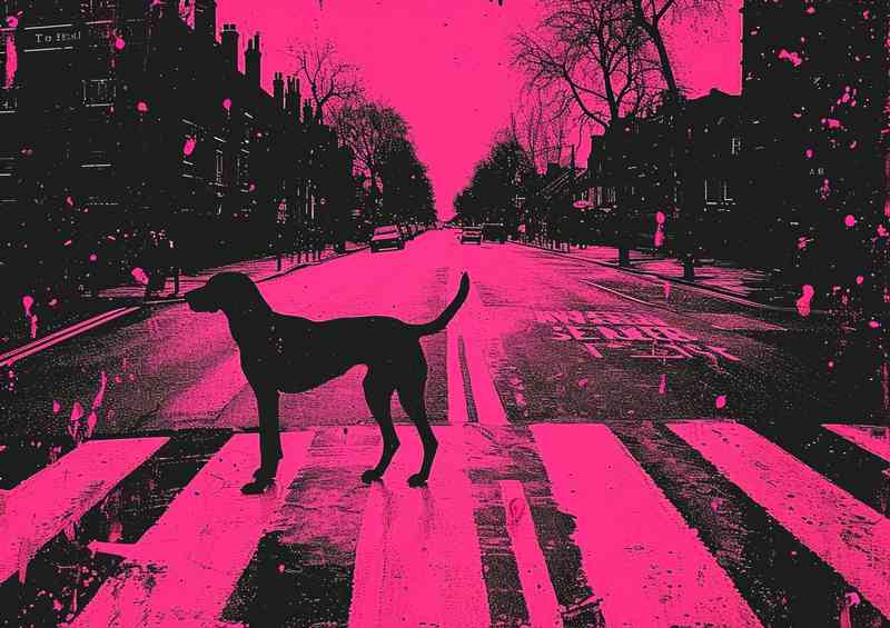 Abby road dog walking | Di-Bond