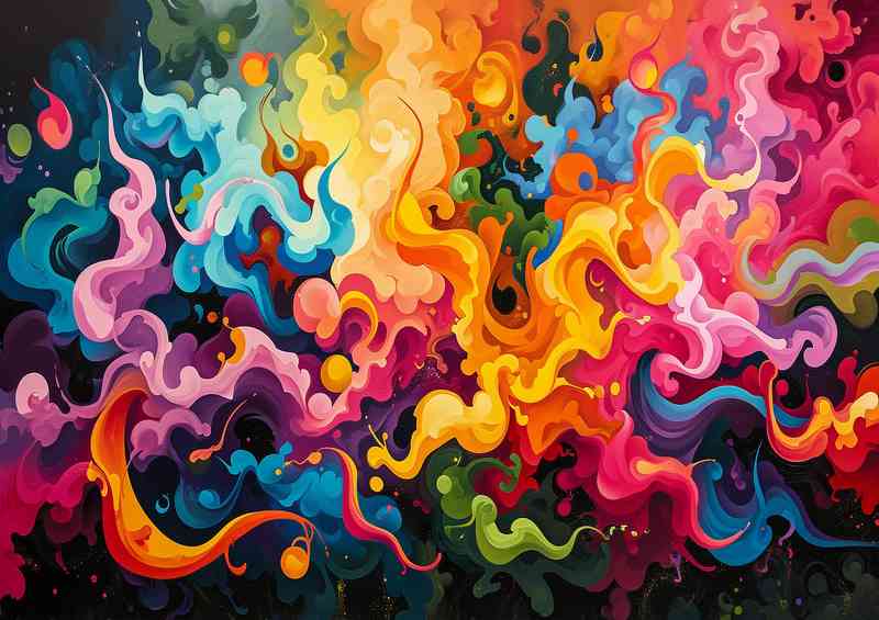 Abstract street lines graffiti style | Poster