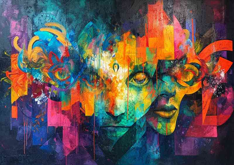 All about the face graffiti | Di-Bond
