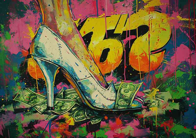 Dollar bills and fancy shoes | Poster