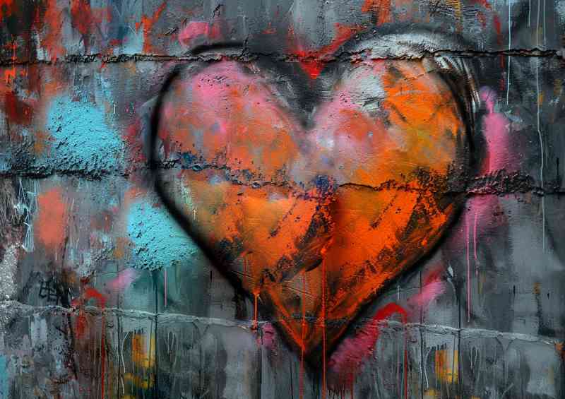 Graffiti love street art | Di-Bond