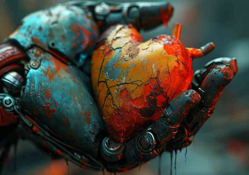 Holding my heart street art | Canvas