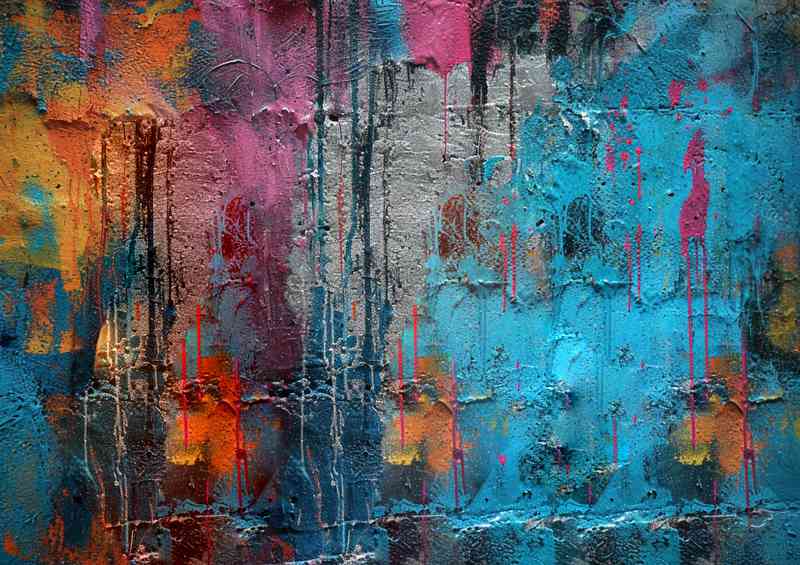 Wall of graffiti street art | Canvas
