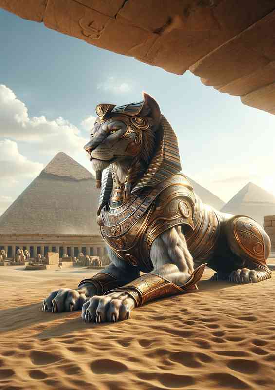 A majestic sphinx with the body of a lion | Di-Bond