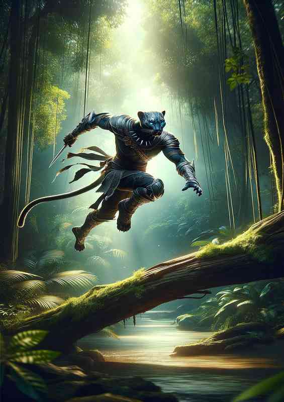 Dynamic action Envision a stealthy panther | Di-Bond