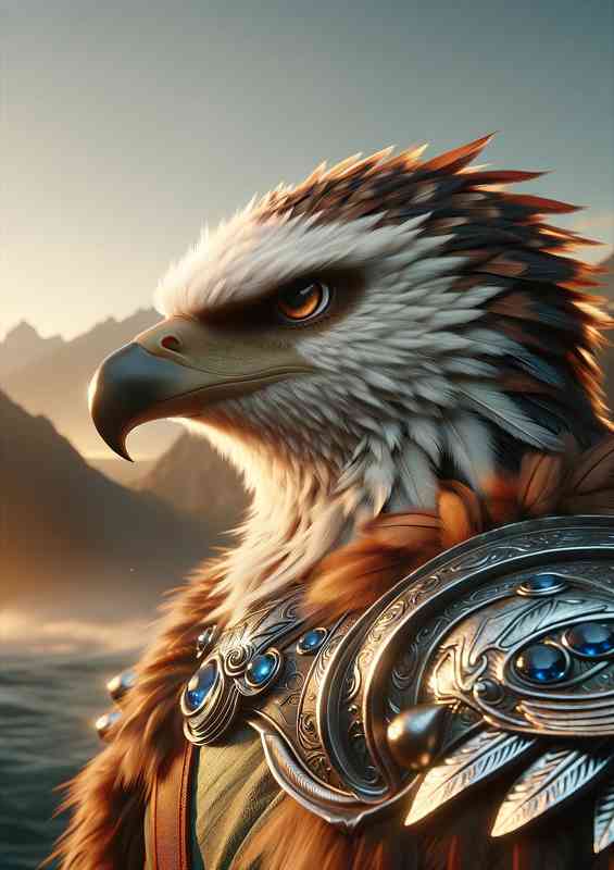 Eagle warrior focusing | Poster
