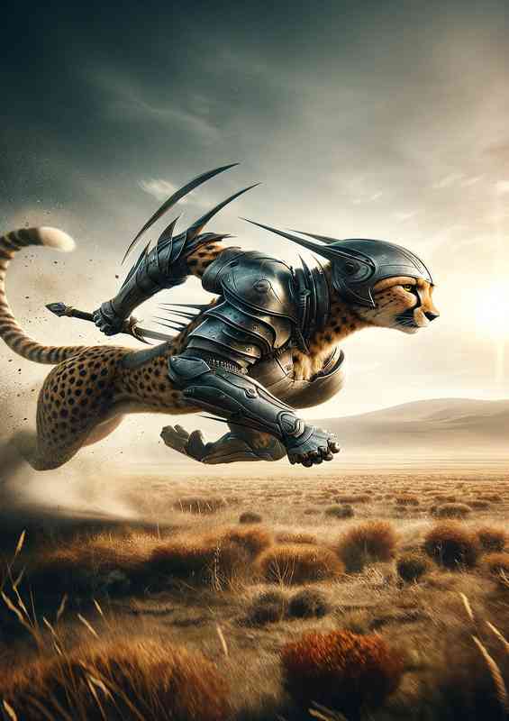 Warrior animal fierce cheetah | Canvas