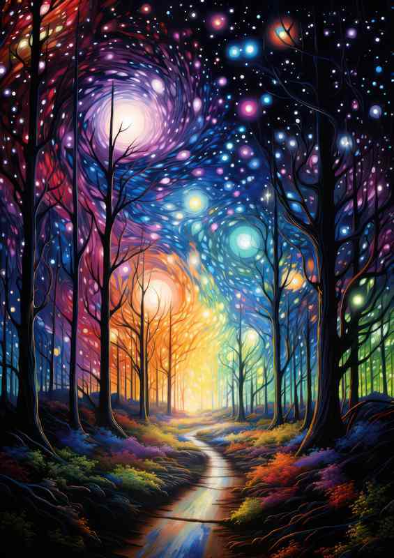 Aurora Awakenings tail of the forest | Di-Bond