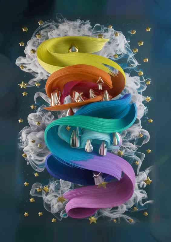 A visually striking and vibrant paint | Canvas
