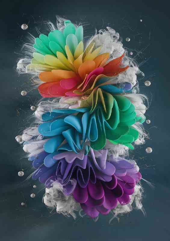 Visually stunning lines that explode | Metal Poster