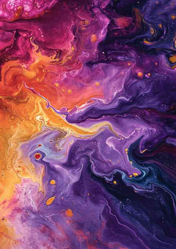 Watercolor painting in liquid form | Di-Bond