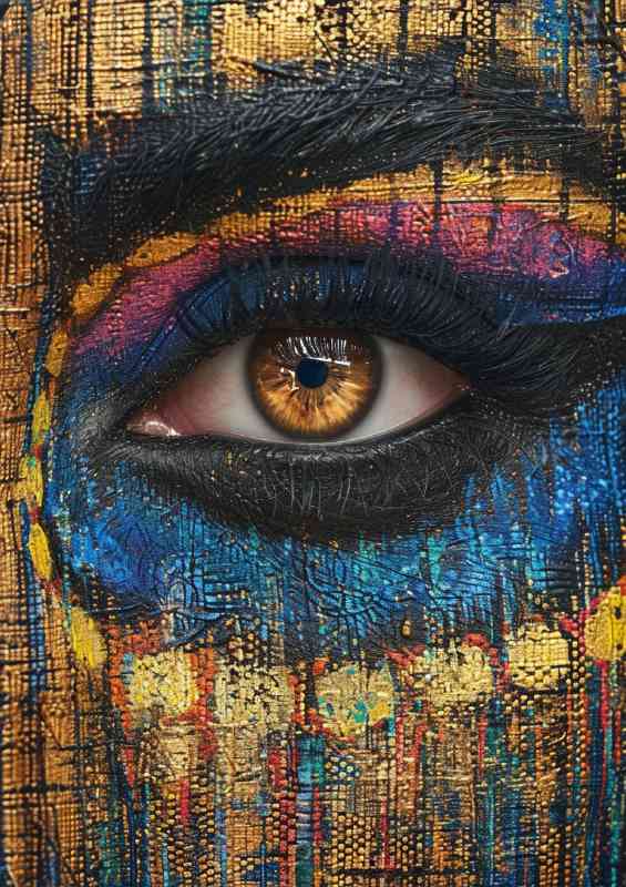 Illuminati eyes Egyptian portrait | Poster