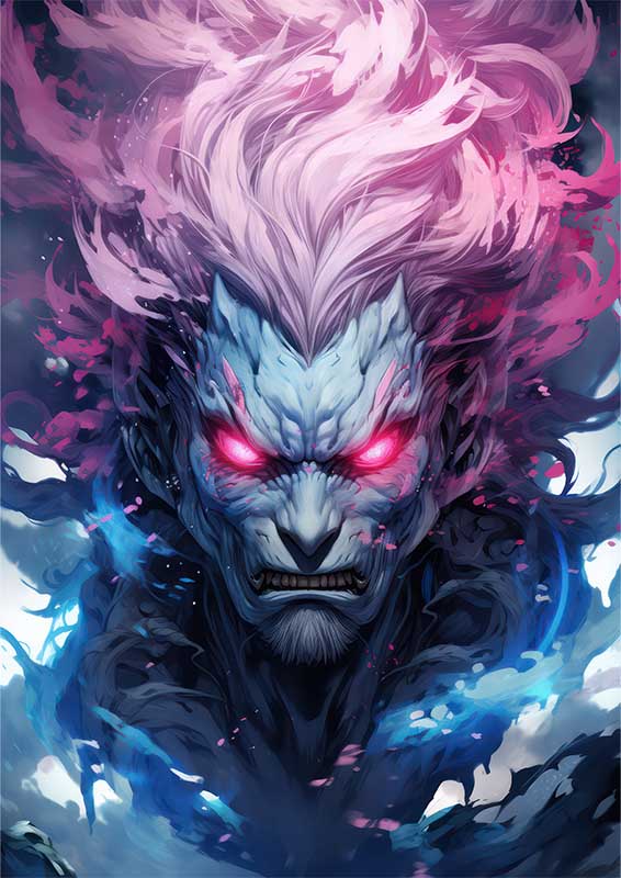 Uzumaki yusufu in the style of lightningwave bold man | Di-Bond