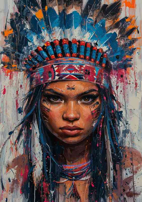 Stunning Indian girl painting style | Canvas
