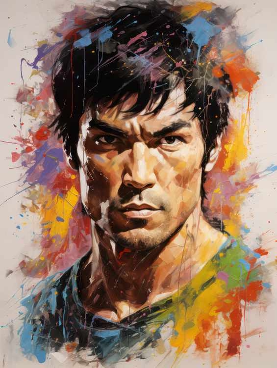 Bruce Lee Very colourful | Canvas