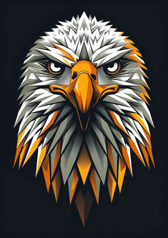 Abstract geometric Eagle head | Poster
