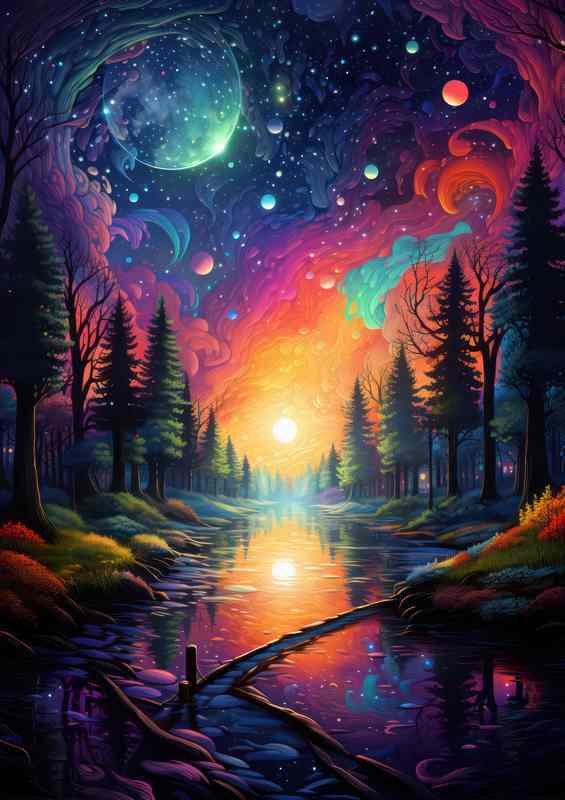 Enchanted Forest Twilight | Poster