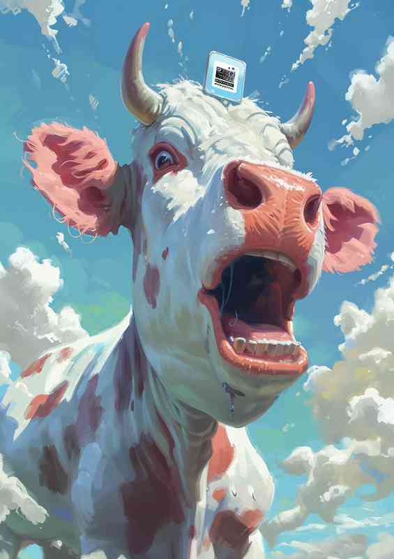 Annie the laughing cow | Di-Bond