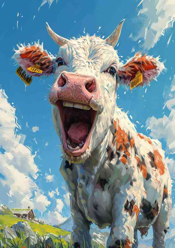 Claire the countryside cow | Canvas