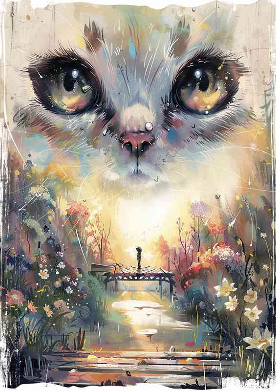 Cute cat in the medows | Canvas