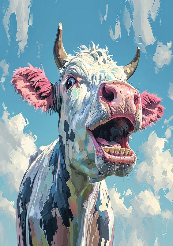 Mandy the animated cow | Poster