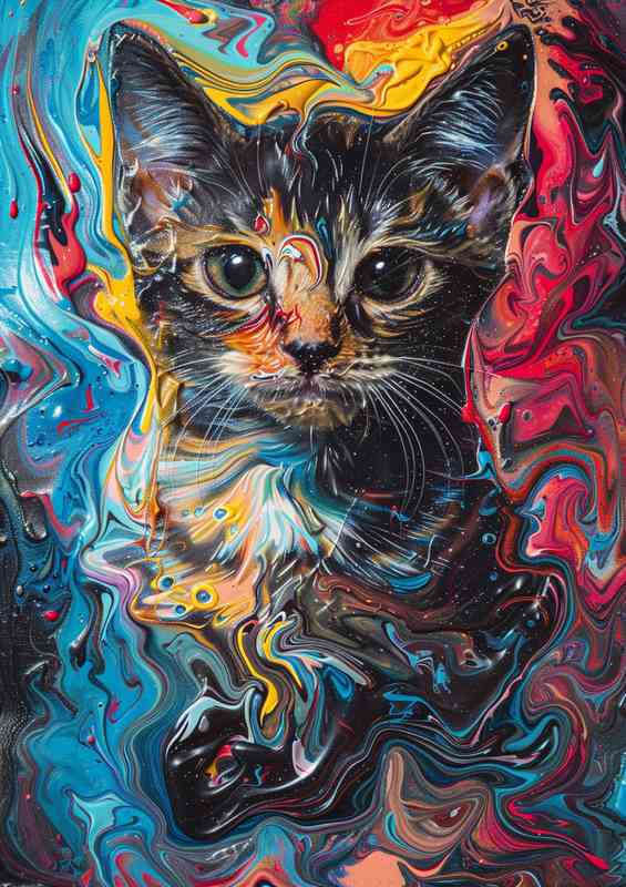 The Liquid Kitty Cat | Metal Poster