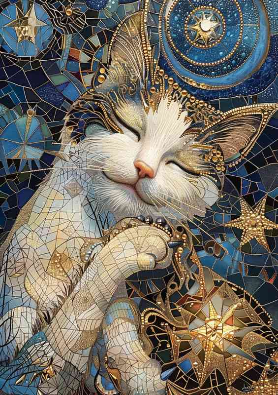 The Sleeping cat | Canvas