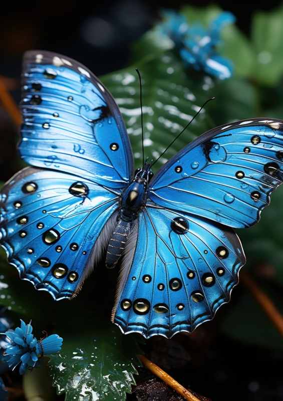 Bright Blue Butterfly | Di-Bond