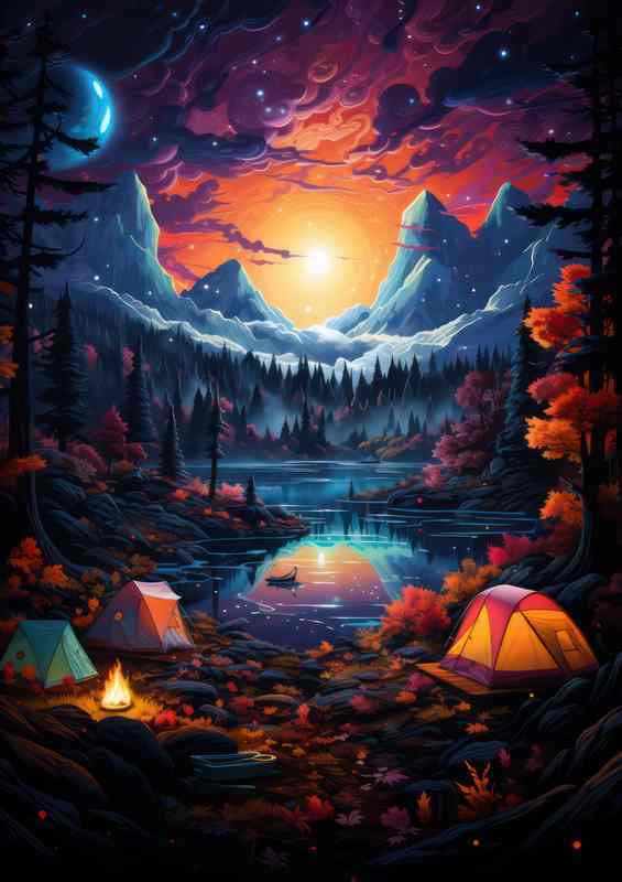 Golden Realms Sunlit Mystical | Canvas