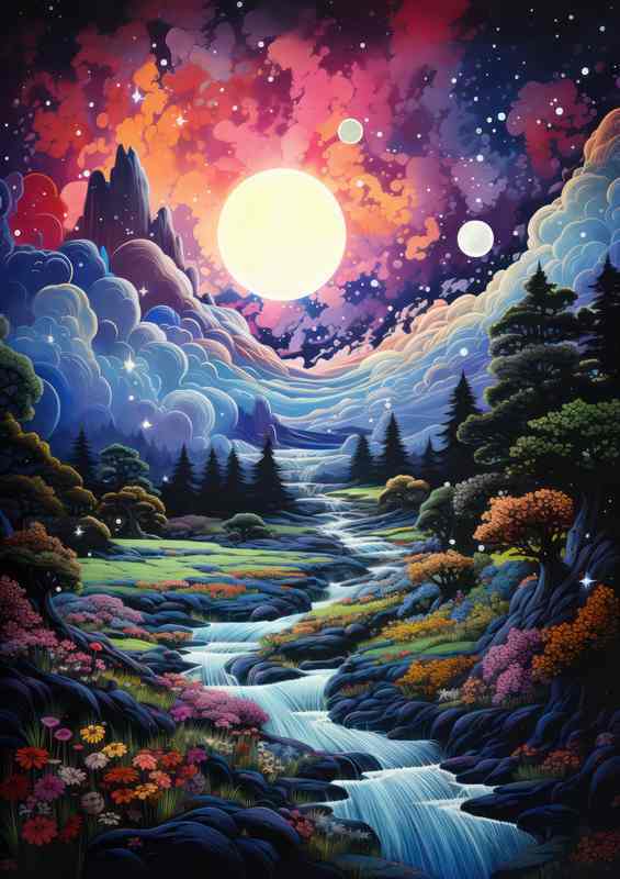 Luminescent Lakes Waters of Whimsy | Di-Bond