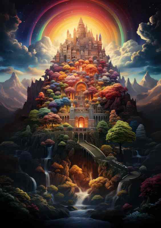 Luminescent Lantern Forest | Canvas