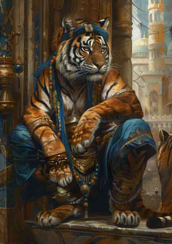 The Tiger in a crouch postion | Poster