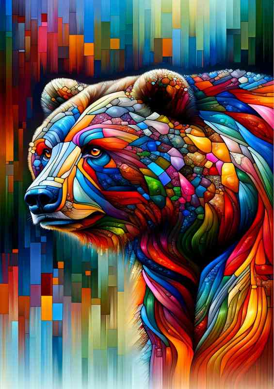 Adapted into the form of a powerful bear | Metal Poster