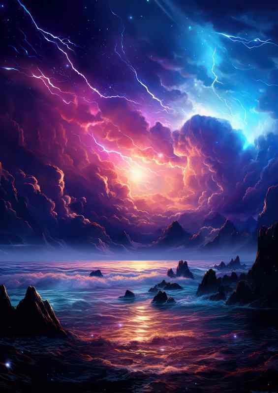 Moonlit Mirage | Canvas
