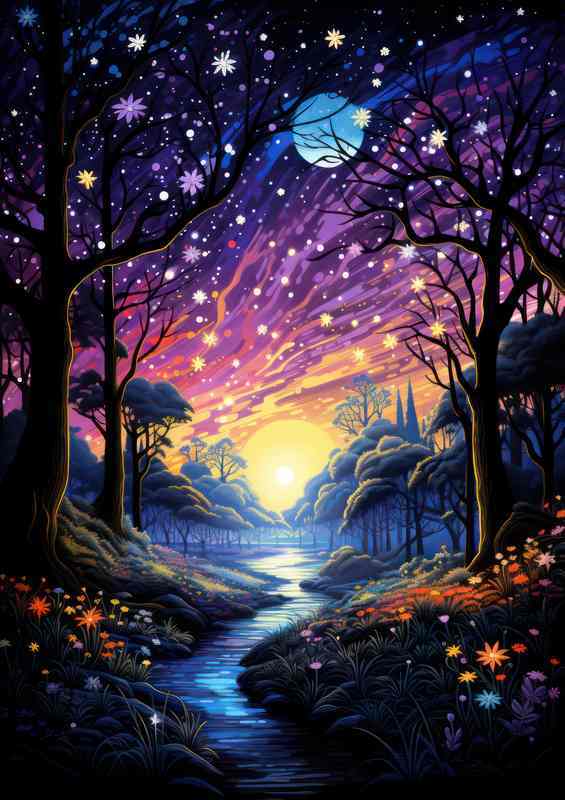 Mythical Mists Fog-Enshrouded Fantasies | Metal Poster