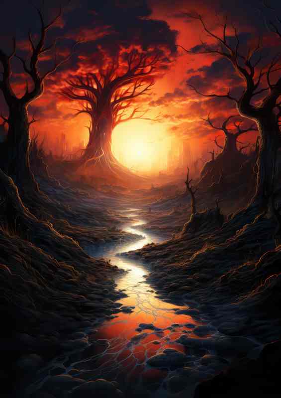 Nymph’s Nook Hidden Forest Glades | Metal Poster