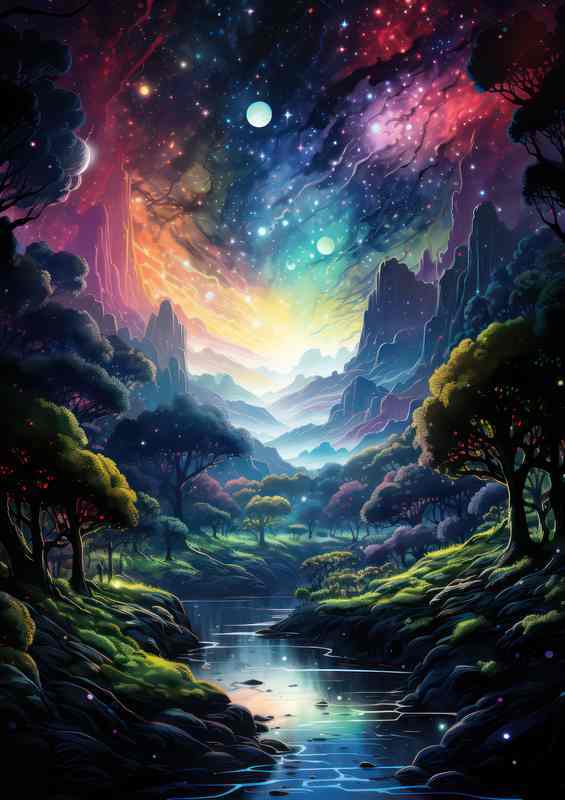 Oracles Outlook Visions of Mystic Terrain | Canvas