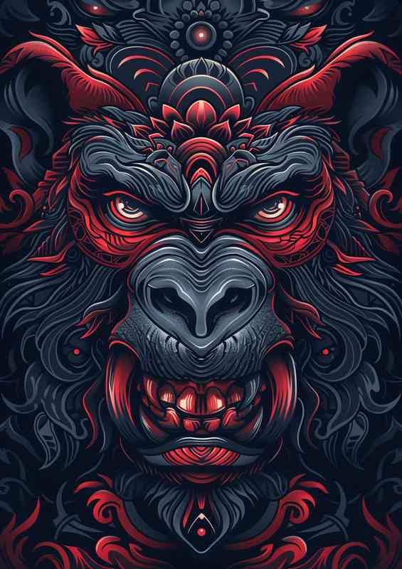 Neo Babbons angry face | Metal Poster