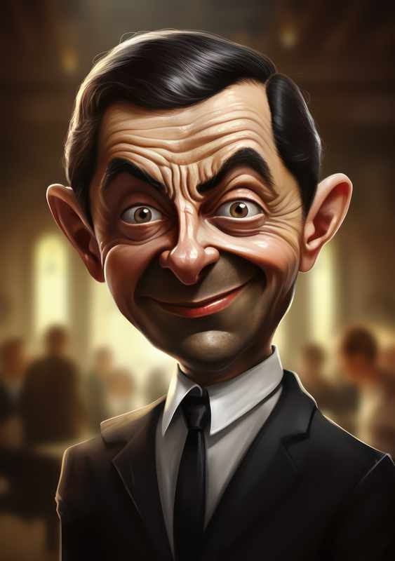 Caricature of Mr Bean | Canvas