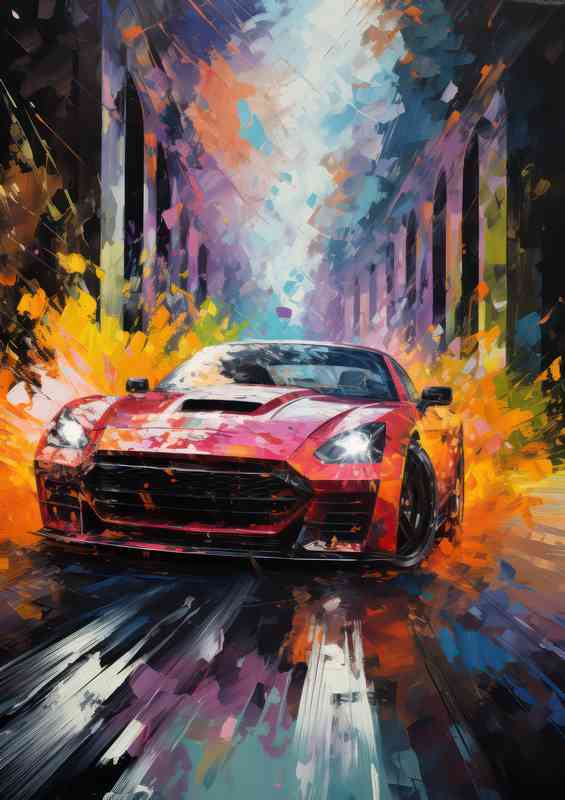 Fast and furious style painted street car | Poster