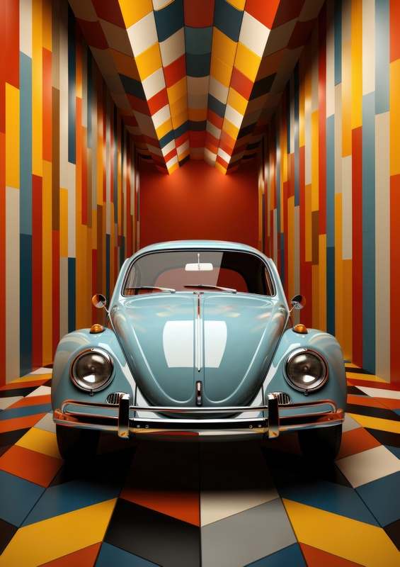 The little blue beetle | Di-Bond