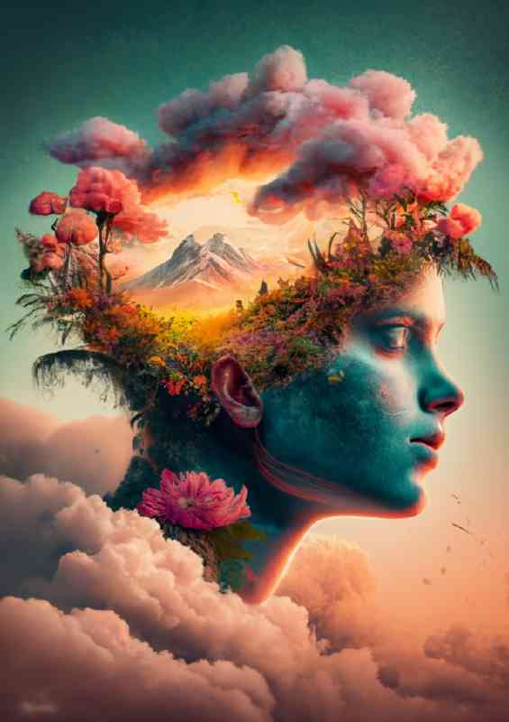 Head In the clouds exposure | Metal Poster